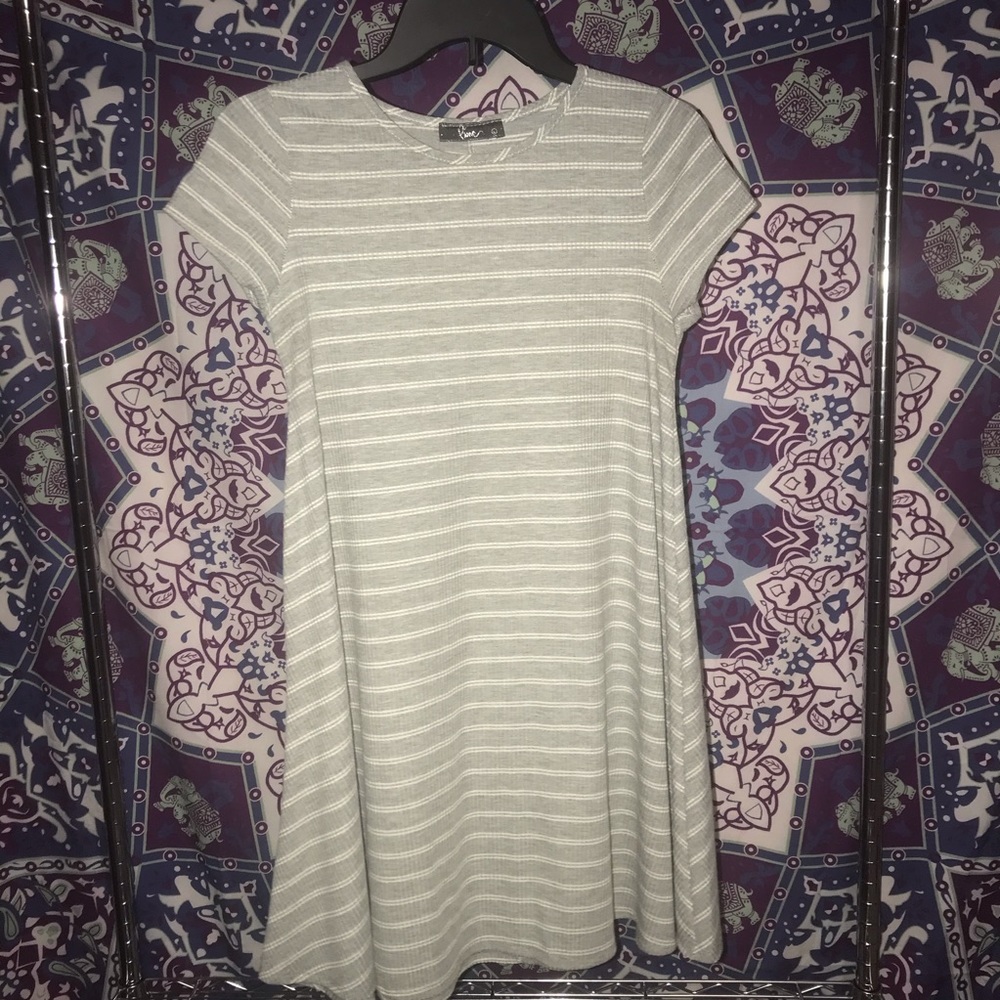 Grey L T-Shirt Dress